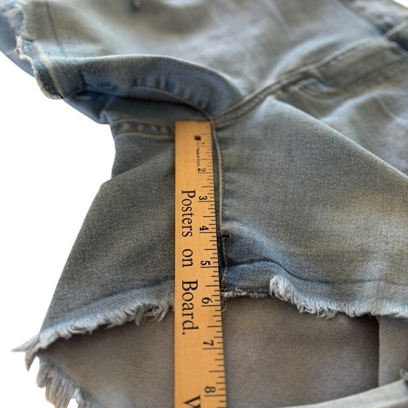 1826 Jeans Bermuda Shorts Womens Plus Size 18 Stretch Denim Distressed Patriotic - Picture 13 of 14